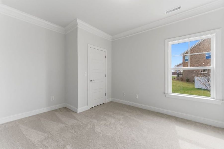Representative unfurnished interior of a home built from the Fairfield Lux by Keystone Homes NC in Weybridge, Burlington (Image 95).
