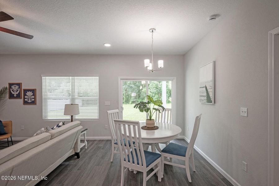 Furnished interior view inside a new home in , Jacksonville (Image 13).