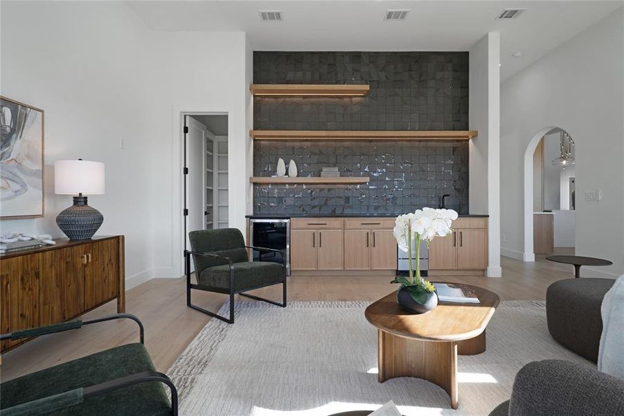 Furnished interior view inside a new home in , Heath (Image 17). Furnished interior view inside a new home in , Heath (Image 17).