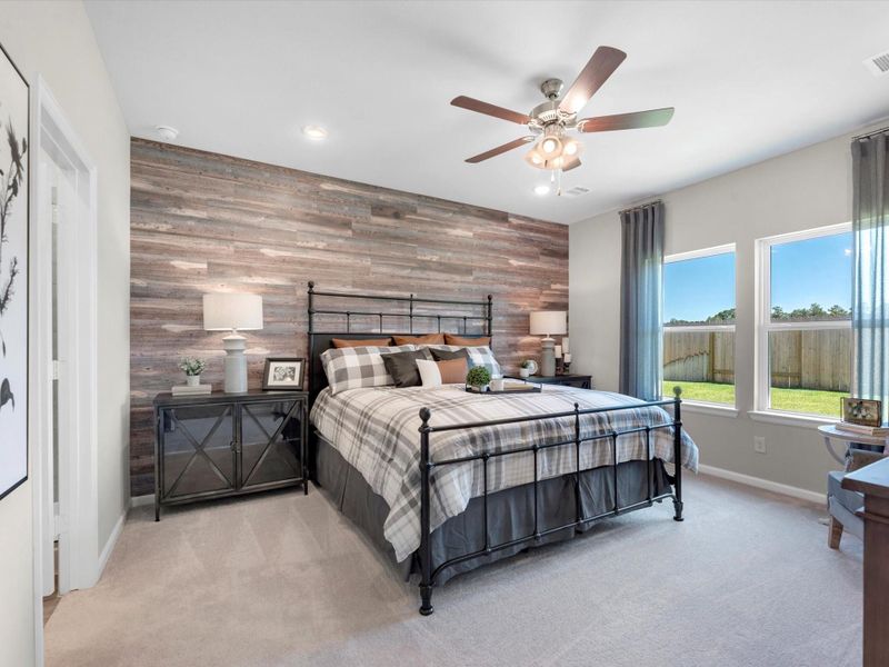Furnished interior view inside a new home in Granger Pines, Conroe (Image 12).