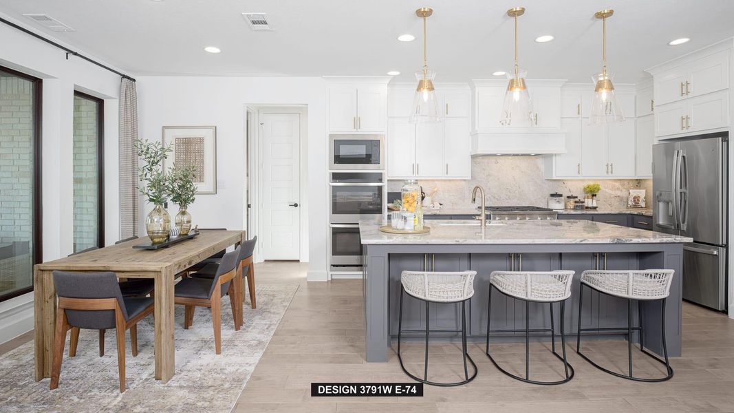 Furnished interior view inside a new home in Elyson, Katy (Image 5).