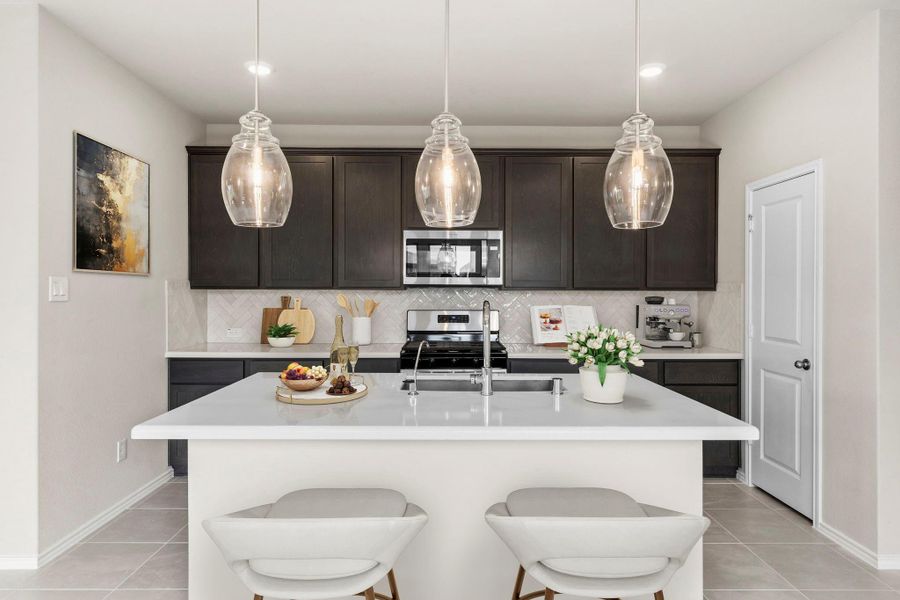 Furnished interior view inside a new home in Bridgeland, Cypress (Image 5).