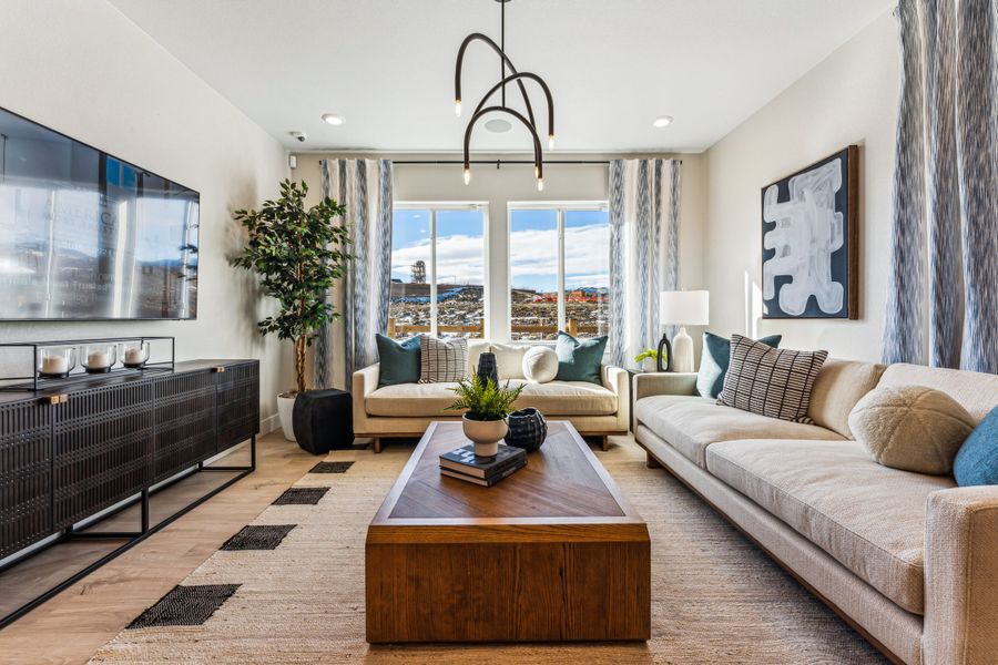 Representative furnished interior of a home built from the Maroon Bells by Taylor Morrison in Sugar Creek City Collection, Loveland (Image 13).