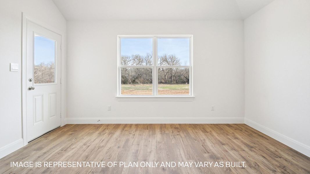 Representative unfurnished interior of a home built from the The Hudson by D.R. Horton in Railhead, Cedar Creek (Image 16).