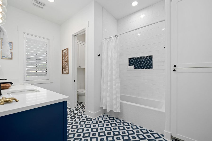 Bunk room bathroom. Bunk room bathroom.