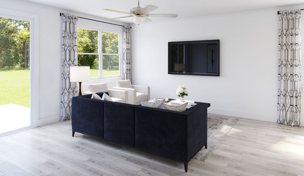 Representative furnished interior of a home built from the Highlands by Mattamy Homes in Cardinal Landing, Coats (Image 7).