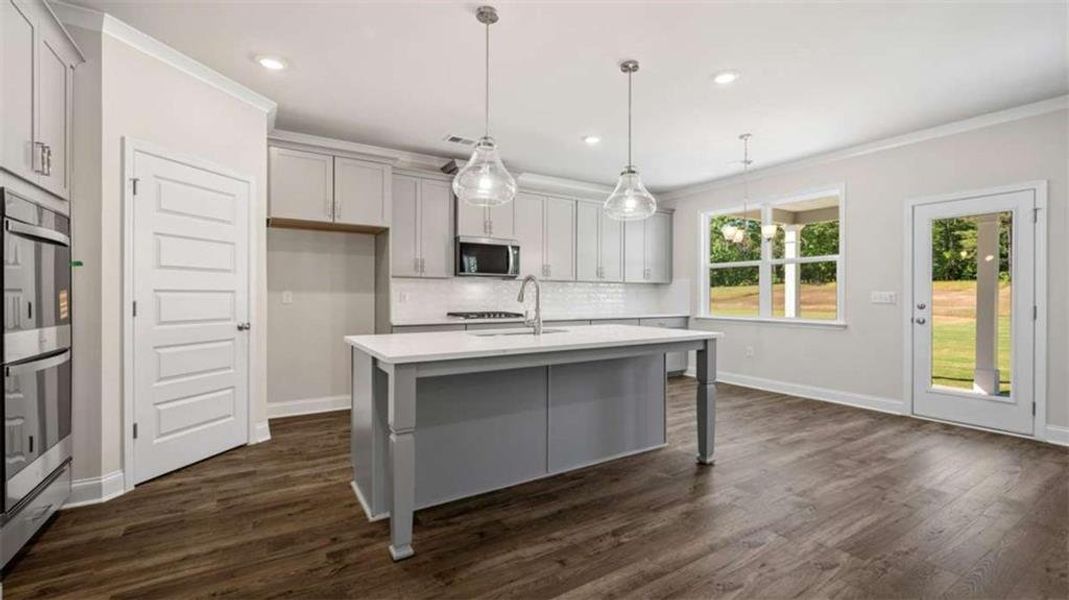 Furnished interior view inside a new home in Heritage Pointe, Senoia (Image 16).