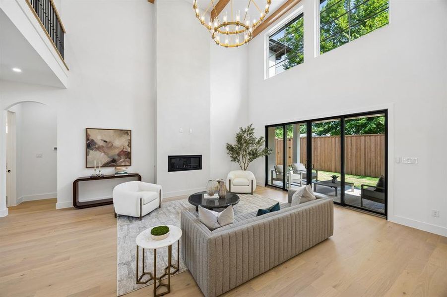 Furnished interior view inside a new home in , Dallas (Image 16).