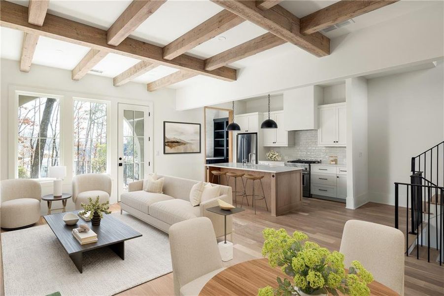 Furnished interior view inside a new home in , Chattahoochee Hills (Image 6).