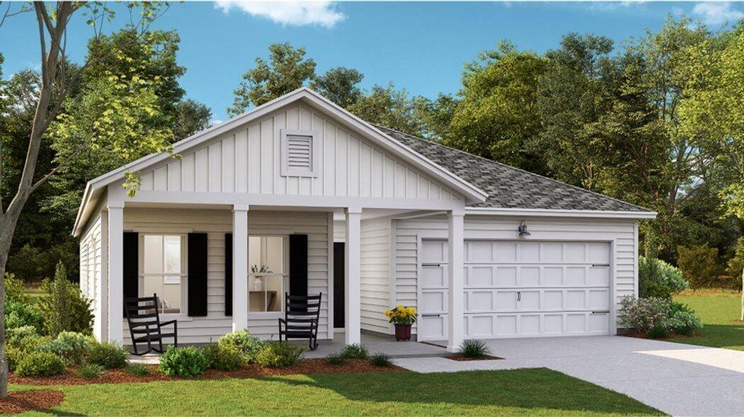 Front exterior of a new home in , Summerville, SC, highlighting curb appeal (Image 1). Front exterior of a new home in , Summerville, SC, highlighting curb appeal (Image 1).
