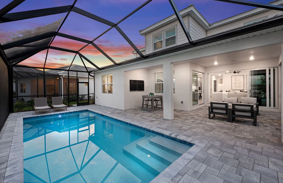 Representative exterior details of a home built from the Mystique Grande by Del Webb in Del Webb Naples, Ave Maria (Image 3).