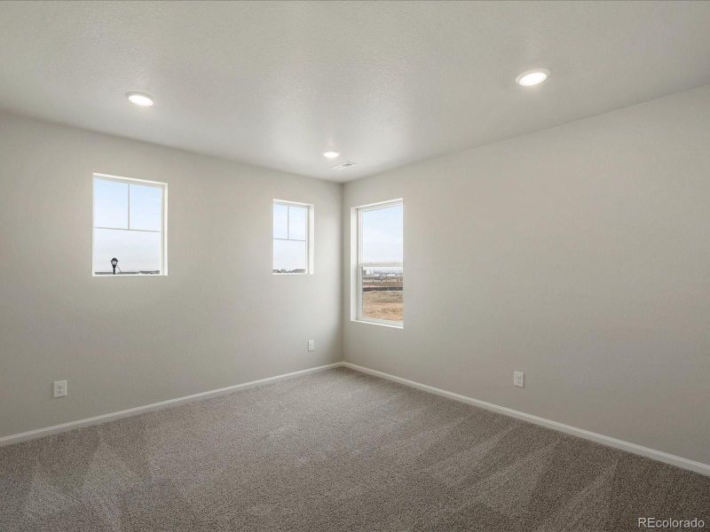 Spacious, unfurnished interior of a new home in Buffalo Highlands: The Canyon Collection, Commerce City (Image 30). Spacious, unfurnished interior of a new home in Buffalo Highlands: The Canyon Collection, Commerce City (Image 30).