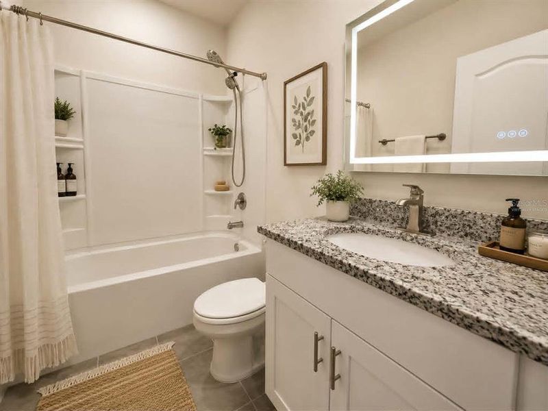 Furnished interior view inside a new home in Rivers Edge, Edgewater (Image 16).