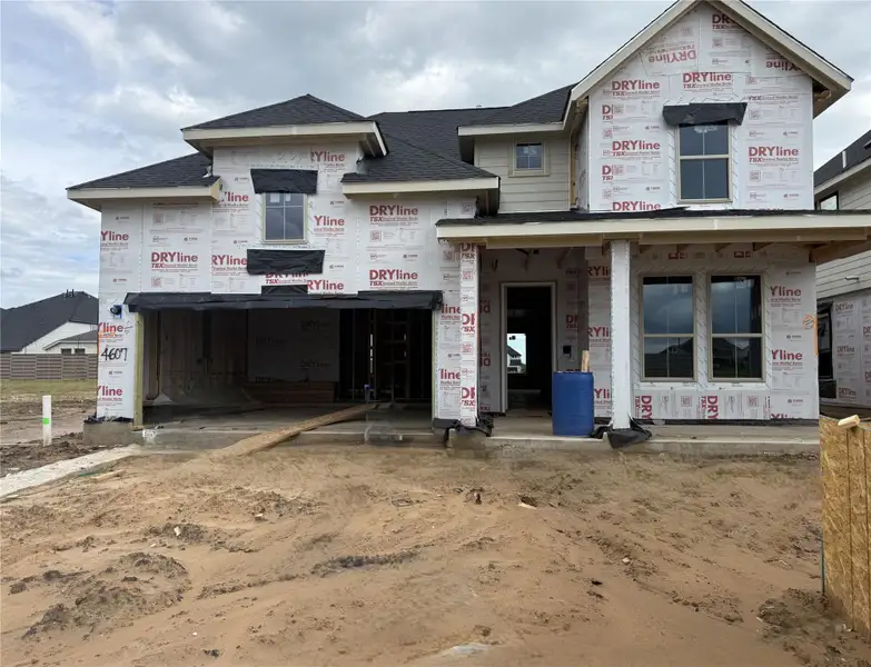 In-progress construction of a new home in Austin Point, Richmond, TX (Image 5).