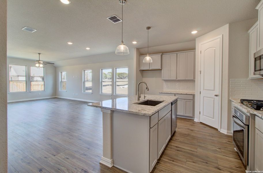 Furnished interior view inside a new home in Clear Creek, New Braunfels (Image 4).