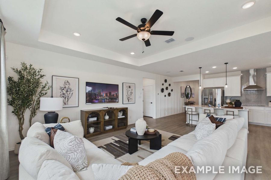 Representative furnished interior of a home built from the The Laurel G by Davidson Homes LLC in Saddle Creek Ranch, Cibolo (Image 12). Representative furnished interior of a home built from the The Laurel G by Davidson Homes LLC in Saddle Creek Ranch, Cibolo (Image 12).