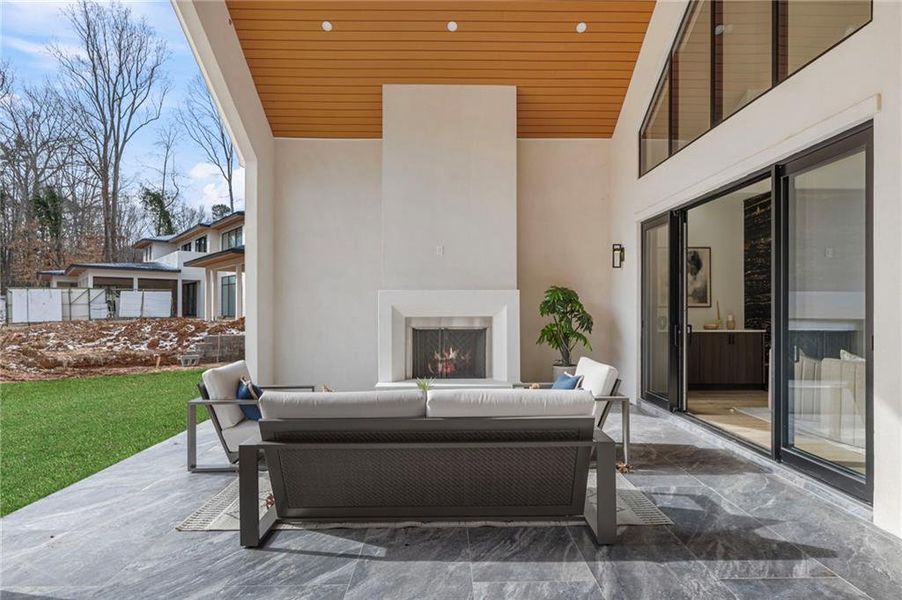 Exterior details and patio area of a home in , Suwanee (Image 29).