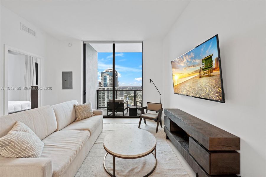 Furnished interior view inside a new home in , Miami (Image 4).