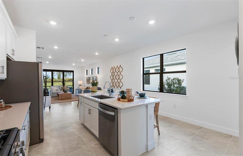 Furnished interior view inside a new home in Del Webb Catalina, Lakewood Ranch (Image 4). Furnished interior view inside a new home in Del Webb Catalina, Lakewood Ranch (Image 4).