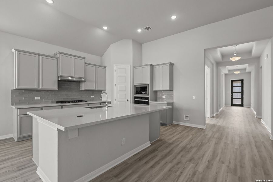 Furnished interior view inside a new home in Ladera, San Antonio (Image 14).