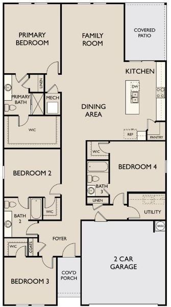 2D floor plan layout of this home in Casteel, Bethlehem, GA (Image 3).