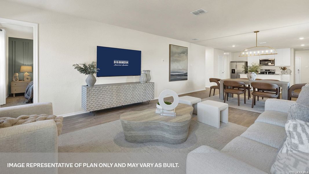 Furnished interior view inside a new home in Spring Valley, New Braunfels (Image 8).