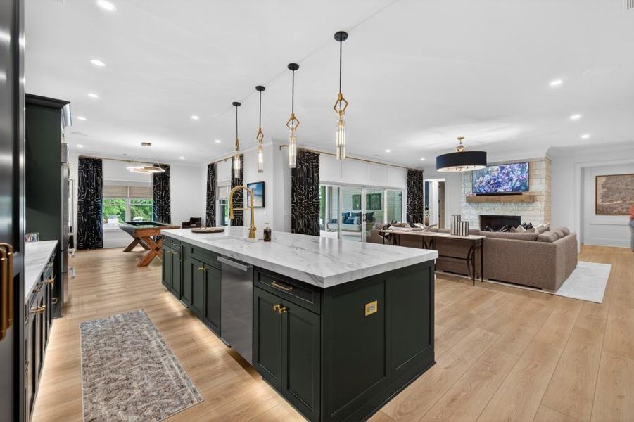 Furnished interior view inside a new home in , Braselton (Image 68).