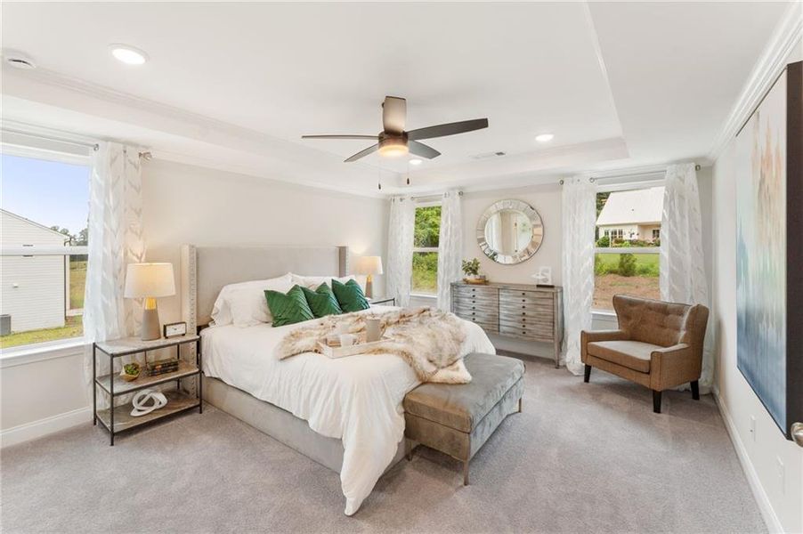 Furnished interior view inside a new home in , Buford (Image 16).