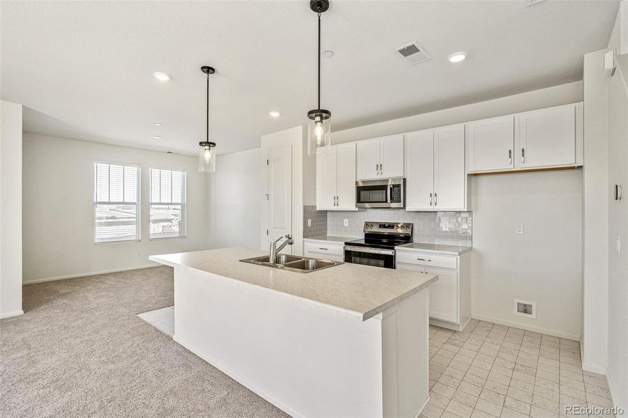 Furnished interior view inside a new home in Turnberry, Commerce City (Image 14). Furnished interior view inside a new home in Turnberry, Commerce City (Image 14).