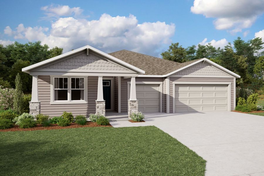 Representative exterior photo of a completed home built from the Saratoga by Mattamy Homes in Lakes at Bella Lago, Green Cove Springs, FL (Image 13).