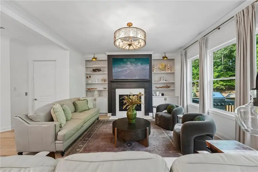 Furnished interior view inside a new home in Lakeside at River Green, Canton (Image 14).