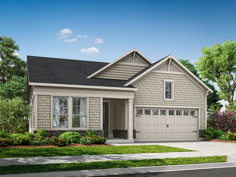 Representative exterior photo of a completed home built from the Longleaf Way by Tri Pointe Homes in The Pines Collection at Serenity, Fuquay Varina, NC (Image 20).