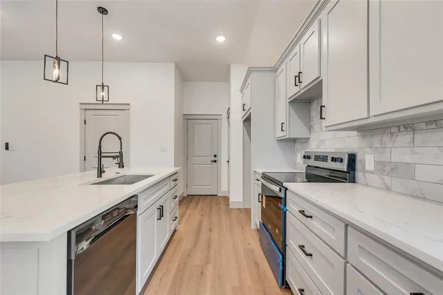 Furnished interior view inside a new home in , Log Cabin (Image 5).