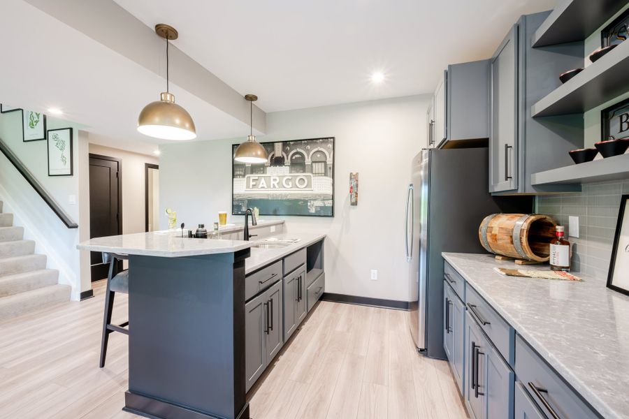 Representative furnished interior of a home built from the Clay by Fischer Homes in Veranda Manor, Canton (Image 35).