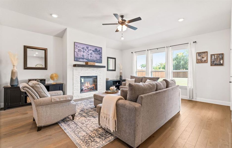 Furnished interior view inside a new home in Lovers Landing, Forney (Image 30). Furnished interior view inside a new home in Lovers Landing, Forney (Image 30).