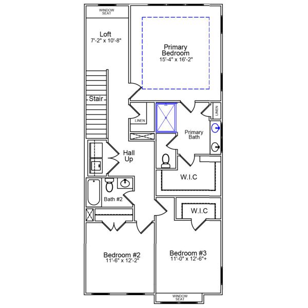 2D floor plan layout of this home in Pineland Preserve, Summerville, SC (Image 3).