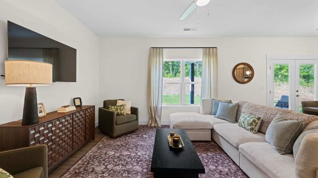 Furnished interior view inside a new home in Lone Oaks Farm, Cleveland (Image 17).