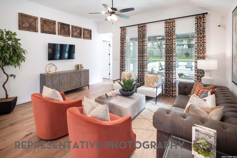 Furnished interior view inside a new home in Prominence, San Antonio (Image 29).