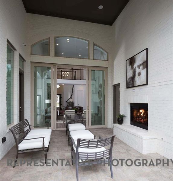 Exterior details and patio area of a home in Star Trail, Prosper (Image 2).