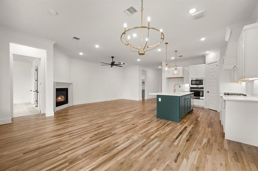 Furnished interior view inside a new home in Parks of Aledo, Aledo (Image 6). Furnished interior view inside a new home in Parks of Aledo, Aledo (Image 6).