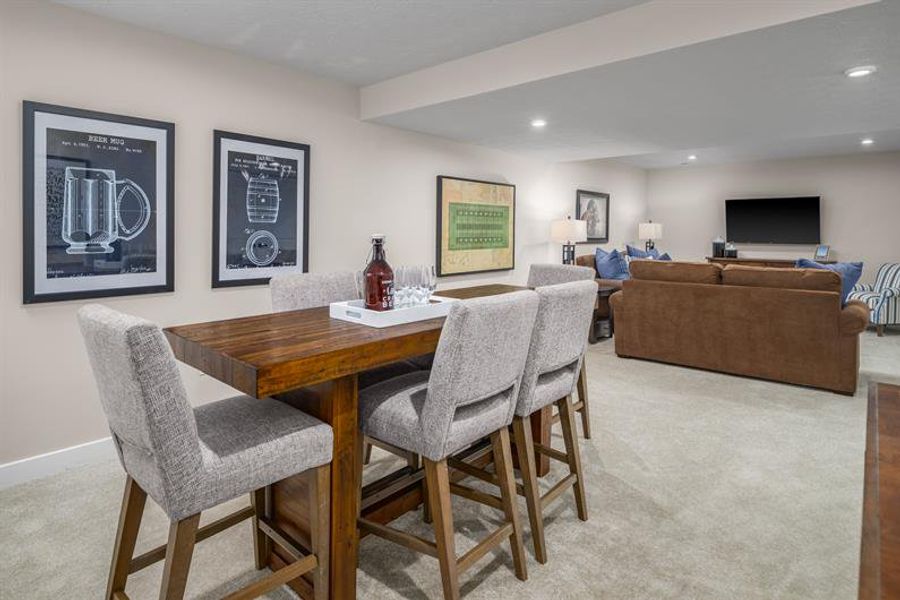 Representative furnished interior of a home built from the Allegheny w/ Finished Basement by Ryan Homes in Emerson Hills, Cane Ridge (Image 25).
