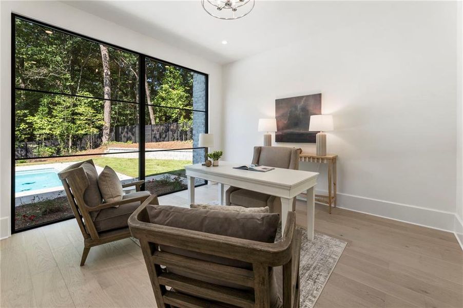 Furnished interior view inside a new home in , Atlanta (Image 55). Furnished interior view inside a new home in , Atlanta (Image 55).