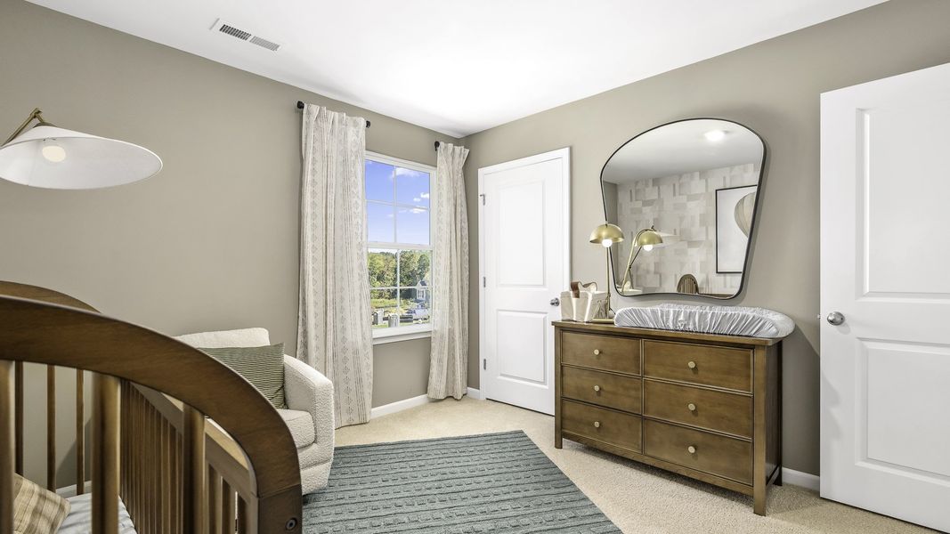Representative furnished interior of a home built from the Galen by D.R. Horton in Brookhaven, Greensboro (Image 26).