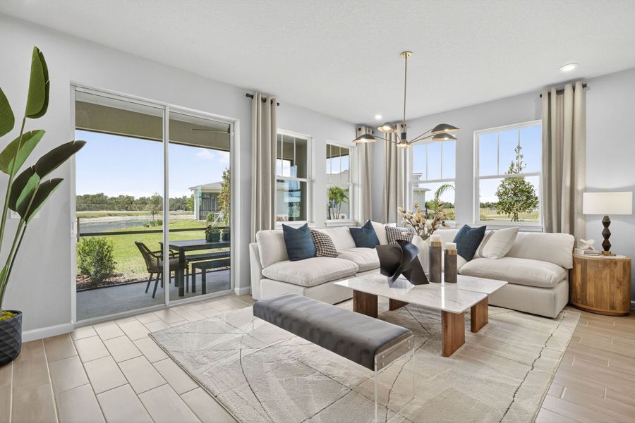 Representative furnished interior of a home built from the Seastone by Mattamy Homes in Crosswind Ranch, Parrish (Image 9).