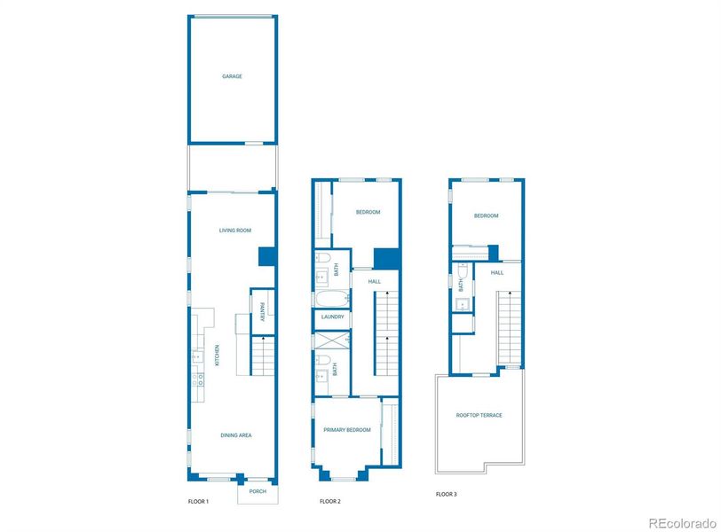 2D floor plan layout of this home in , Denver, CO (Image 4).