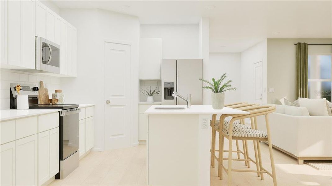 Furnished interior view inside a new home in , St. Cloud (Image 7).