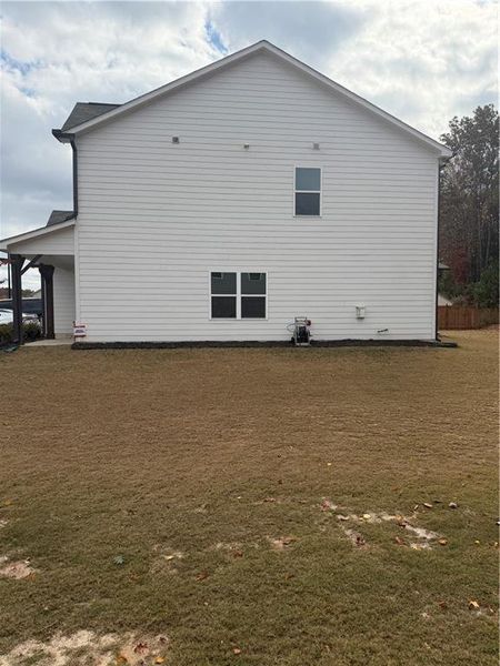 Exterior details and patio area of a home in , Acworth (Image 19).