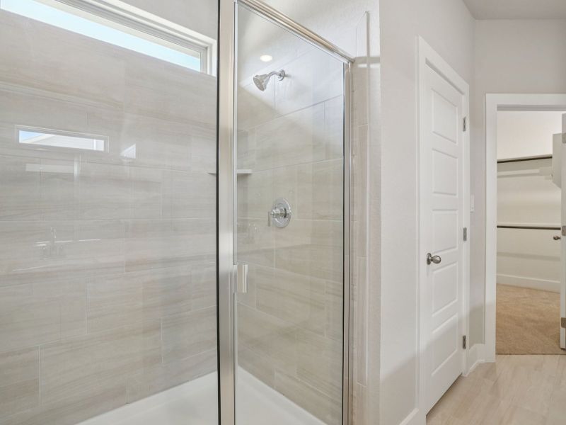 Primary Bathroom in the San Jacinto floorplan at a Meritage Homes community. Primary Bathroom in the San Jacinto floorplan at a Meritage Homes community.