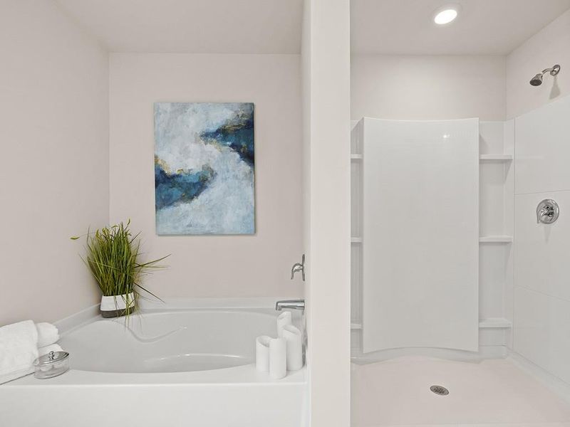 Furnished interior view inside a new home in Oaks at Cedar Grove, Fairburn (Image 3).