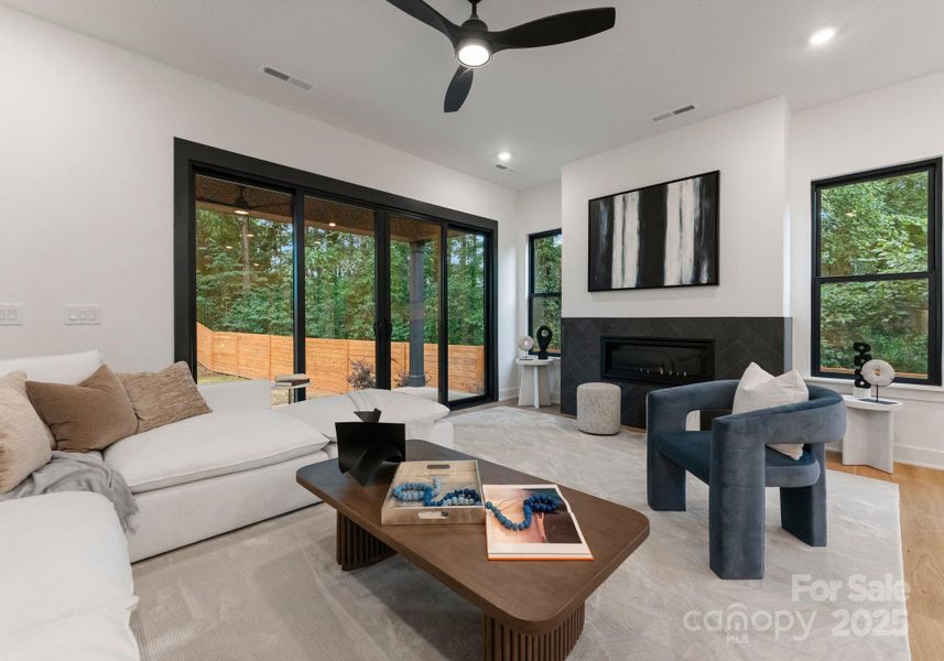 Furnished interior view inside a new home in , Charlotte (Image 11). Furnished interior view inside a new home in , Charlotte (Image 11).